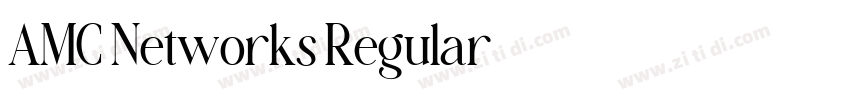 AMC Networks Regular字体转换